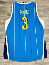 VINTAGE Chris Paul #3 New Orleans Hornets Blue Adidas Size Medium +2