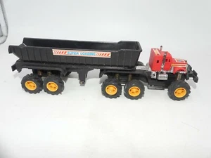 VINTAGE 80'S TOP TRUCKS SUPER LOADING 11" PLASTIC TOY FRICTION POWERED - Picture 1 of 7