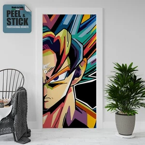 Adesivo per Porte in PVC Goku Dragon Ball sticker varie misure - Foto 1 di 9