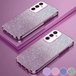 Glitzer Hülle Samsung Galaxy S25 FE/Edge/Ultra S24 S23 A17 A07 TPU Handy Case - Picture 1 of 19