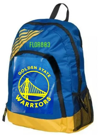 Golden State Warriors NBA Border stripe Backpack (School,Work,Sport) Cover