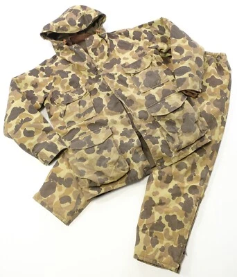Rare VTG CABELA’S Frog Skin Duck Hunter Camo Matching Jacket Pants Suit 90s SZ M - Image 1 of 4