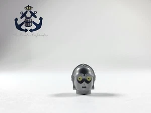 LEGO 2016 Star Wars Minifigure Silver Head For Protocol Droid (U-3PO) x134pb01 - Picture 1 of 1