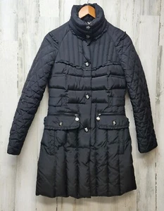 Betsey Johnson Jacke Damen Extra Small Schwarz Stepp Puffer Daunenmantel - Bild 1 von 13