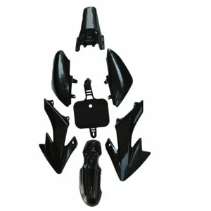 Black Plastic KitBody Fairing Fender For Dirt Pit Bike Honda XR50 SSR SDG CRF50 - Picture 1 of 1