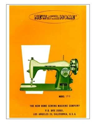 New Home 170 Sewing Machine Instructions User Guide Manual Reprint - Image 1 of 2