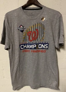Fanatics World Series 2019 Washington Nationals Fight Finished Mens Medium Shirt - Picture 1 of 5