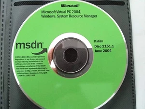 Microsoft Virtual PC 2004 Full Version w/ 2 Keys & License Italian - Picture 1 of 1