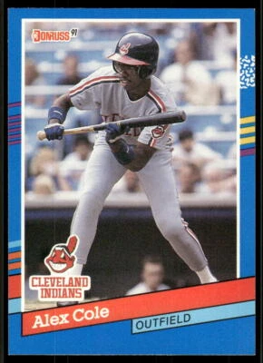 1991 Donruss #383a Alex Cole - Image 1 of 2