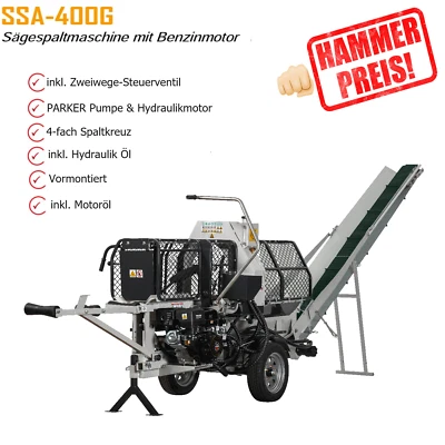 Lumag Benzin Sägespaltautomat SSA400G  Benzin Holzspalter 🔥 - Bild 1 von 4