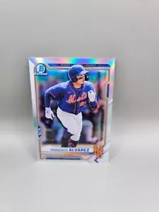 2021 Bowman Draft Chrome REFRACTOR Francisco Alvarez #BDC-112 Mets Prospekt - Bild 1 von 2