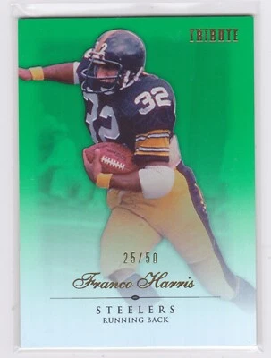 2010 Topps Tribute - Green Parallel /50 - Franco Harris #36 - Image 1 of 2