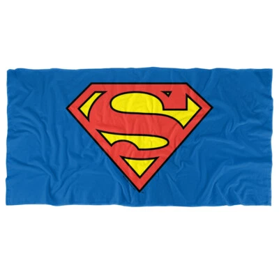 Superman Classic Logo Officially Licensed Beach Towel 30"x60" - Image 1 of 4