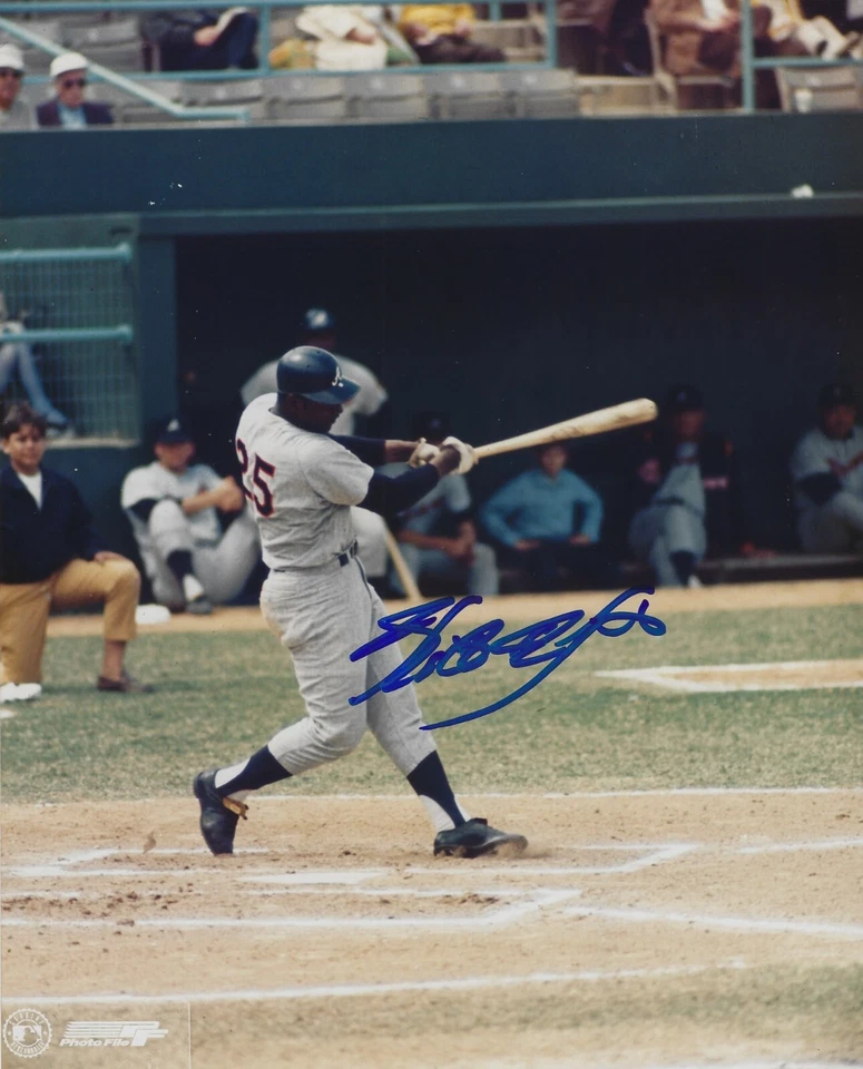 Foto firmada autografiada por Rico Carty de 8x10 - MLB Braves Blue Jays A's - con certificado de autenticidad Foto 1 de 1