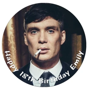 Papel de oblea comestible personalizado Peaky Blinders Tommy Shelby 7,5" - Imagen 1 de 3