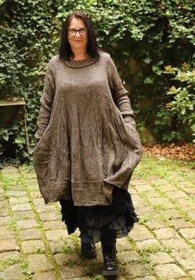 Privatsachen - Lagenlook TUNIKA HERBRECHEN Gr. 44 bis 54 - kerze - Bild 1 von 4