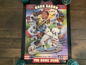 Hank Aaron Atlanta Braves SGA 715th HR 20th Anniversary 18 x 24 Poster - 1994 - Bild 1 von 4