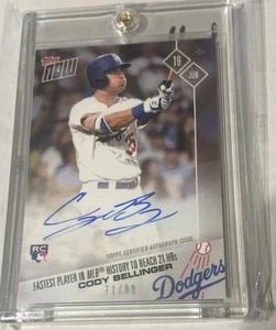 2017 Topps Now Cody Bellinger RC June 19 SP Auto #/99 Autograph 270A - Picture 1 of 8