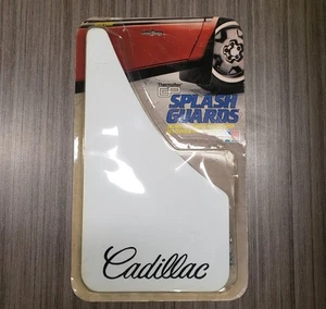 New Vintage Cadillac White Splash Guard Mud Flaps OEM GM Made In USA 1960-70s - Picture 1 of 4