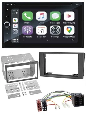 Blaupunkt 2DIN Bluetooth DAB USB DVD MP3 Autoradio für Iveco Daily 06-14 schwarz - Bild 1 von 4