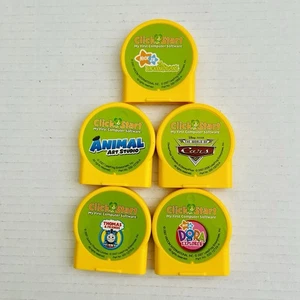 5 Leap Frog Click Start My First Computer Software Game Cartridges - Picture 1 of 5