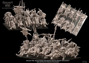 Savage Ork Boarboy x5 - Avatars of War - Picture 1 of 4