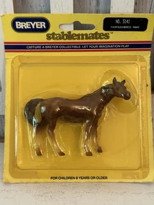 Vintage Breyer Stablemates No. 5141 Thoroughbred Mare Chestnut 1989 Made in USA - Picture 1 of 6