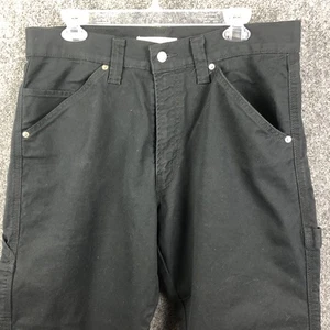 Pantalones de mezclilla Levi Strauss Signature Carpenter para hombre 34x30 negros ropa de trabajo ☼ - Imagen 1 de 10
