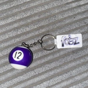 Pool Ball Keyring Lucky Colour Number Keychain - Picture 1 of 2