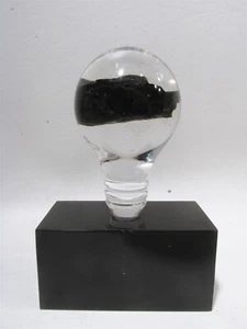 Vtg Lucite Acrylic Coal Specimen Sample Light Bulb Desk Shelf Model 2of2 - Picture 1 of 7