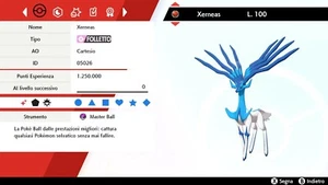 Xerneas Ultra Shiny 6 IV BR + Masterball Pokemon Sword - Shield Spada - Scudo - Picture 1 of 3