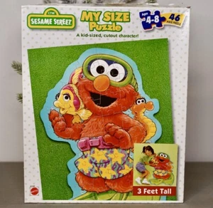 1999 Sesame Street Elmo My Size Puzzle Large 3 Feet Tall 46 Piece Mattel 42138 - Picture 1 of 5