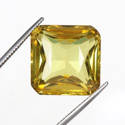 Yellow Citrine Translucent Cushion Cut 38. Carat Loose Gemstone for Gifts - Image 1 of 4