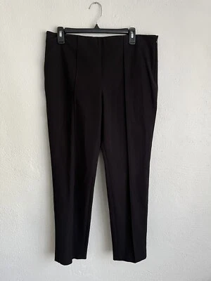 Pantalón de vestir Rena Lange mujer negro pierna recta, talla 12 Foto 1 de 4