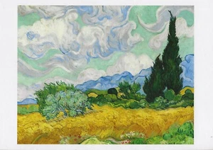 Postcard Van Gogh "A Wheatfield, with Cypresses" 1889 Natl Gallery London NrMNT - Picture 1 of 1