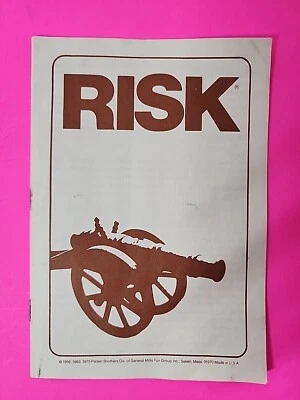 1975 РИСК настольная игра инструкции руководство только правила запасная часть винтажный - Изображение 1 из 4