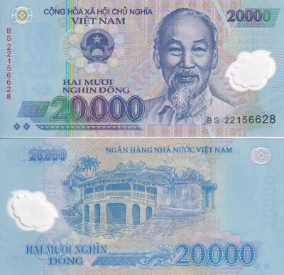 Vietnam 20000 Dong MIX YEAR Polymer P 120 UNC - Image 1 of 3