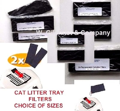 Ersatzfilter für Katzentoilette absorbiert Gerüche Größenwahl/Packungen