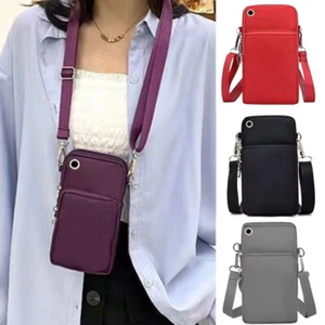 Women Cross Body Mobile Phone Pouch Shoulder Bags Handbag Coin Wallet Purse UK - Bild 1 von 13