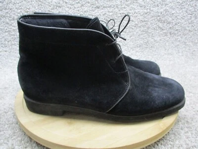 VINTAGE Hush Puppies Mens Chukka Boots Size 10.5 E Black Suede Everyday GUC - Image 1 of 4