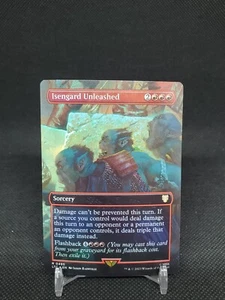 Isengard Unleashed Borderless FOIL Lord of the Rings Tale NM MTG  - Picture 1 of 2