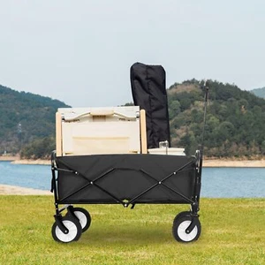 Carro de jardín carro plegable portátil vagón de playa utilitario carrito de compras - Imagen 1 de 9