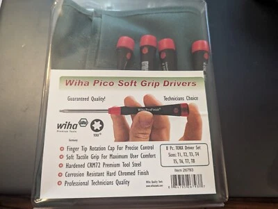 Wiha 26793 Precision Screwdriver Set,Torx(R),8 Pcs - Image 1 of 4