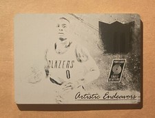 2016-17 Panini National Treasures Damian Lillard Court Kings Printing Plate #1/1