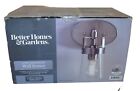 Better Homes And Garden Wall Sconce safford Satin Nickel Finish New Open Box B-4