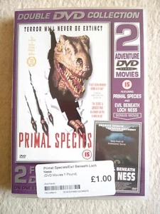 Primal Species / The Evil Beneath Loch Ness Double Pack UK B Movie special - Picture 1 of 3