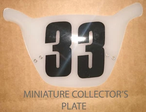 CRU JONES 33 MINIATURE COLLECTOR'S BMX NUMBER PLATE RAD The Movie Old School BMX - Picture 1 of 12