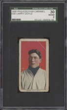 1909 E95 LARRY DOYLE 14 GOOD PHILADELPHIA CARAMEL SGC 2 BASEBALL NEW YORK GIANTS