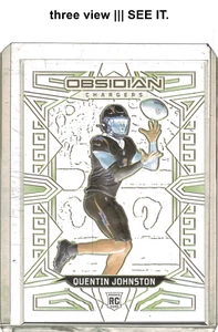 [🟣04/75] RC QUENTIN JOHNSTON 2023 Panini Obsidian grabado eléctrico #152 púrpura - Imagen 1 de 6