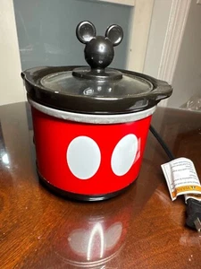 Disney Topolino - Tema 20 oz Mini Pentola Lenta Coperchio Nero e Pomello Orecchie 62-37 - Foto 1 di 10